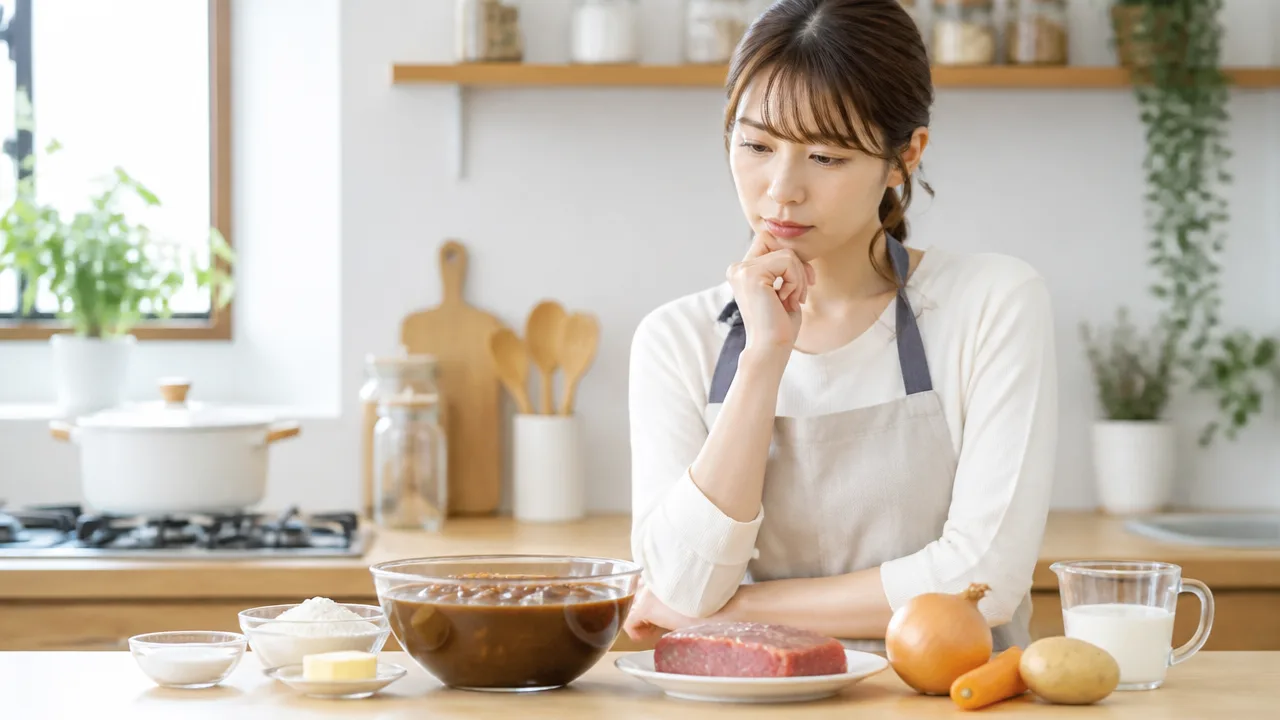 ハヤシライスのルーが足りないときは？ビーフシチューで代用するコツ