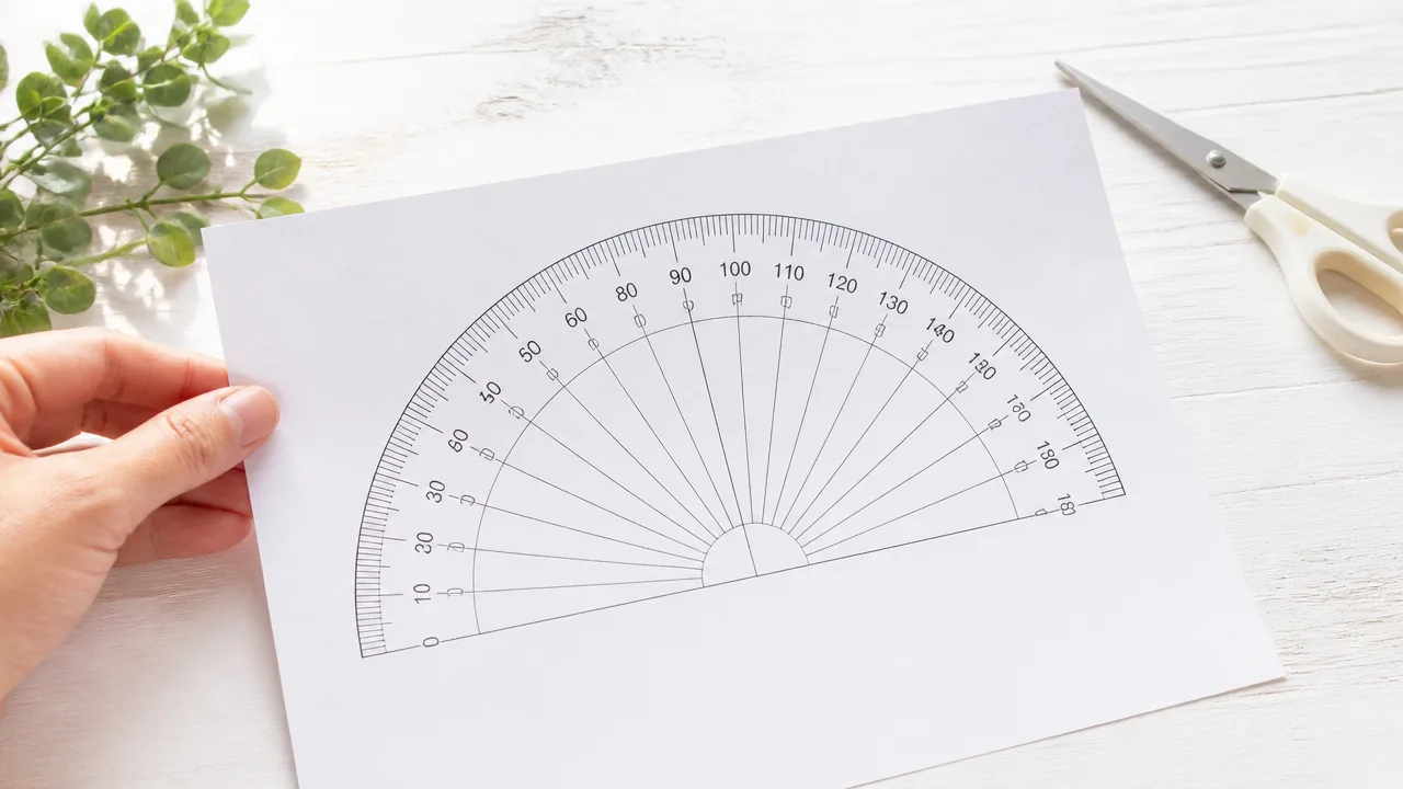 分度器がないときはどうする?身近なもので角度を測る方法
