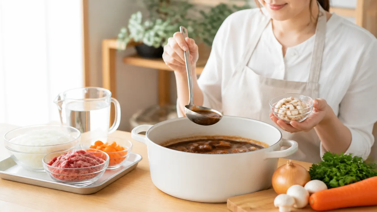 ハヤシライスのルーが足りないときは？ビーフシチューで代用するコツ