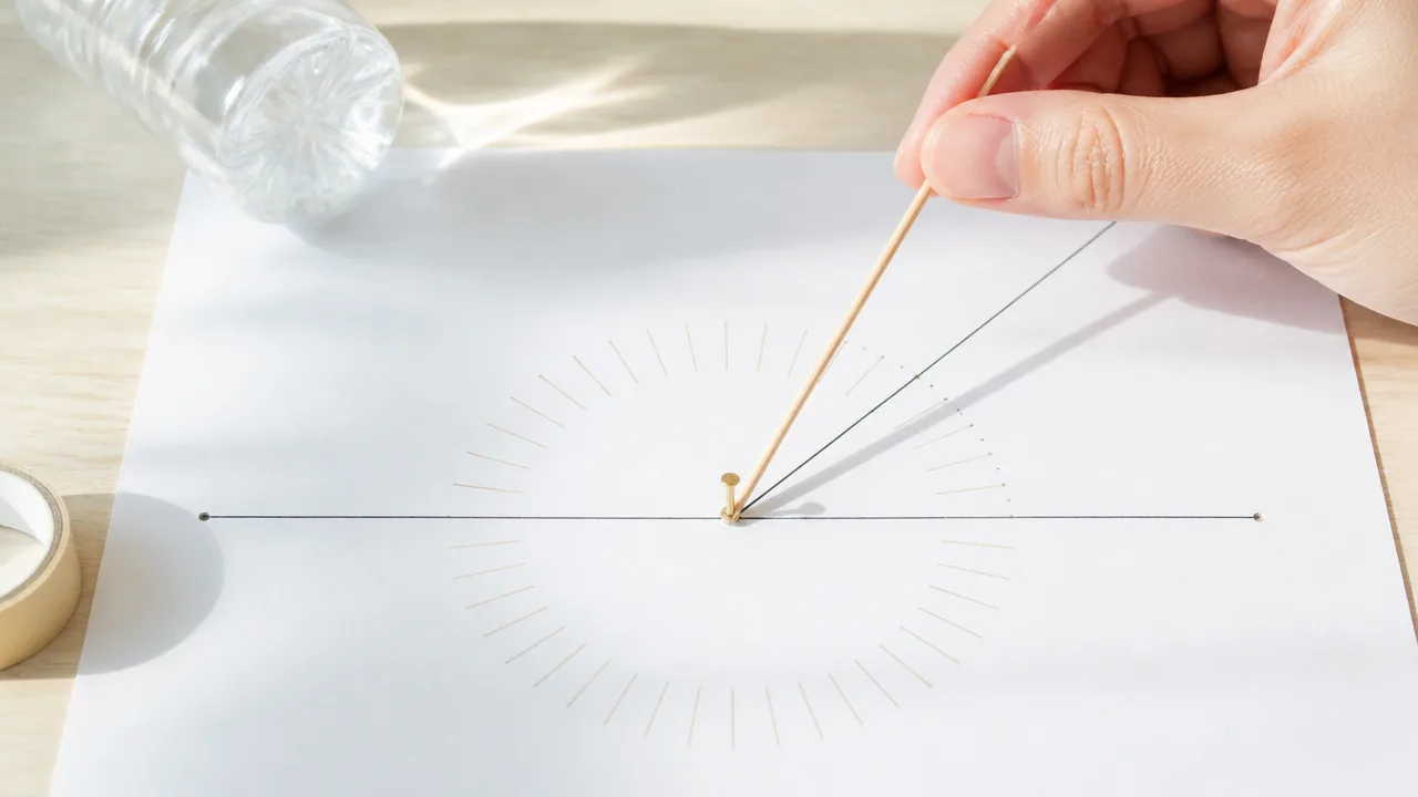 分度器がないときはどうする?身近なもので角度を測る方法