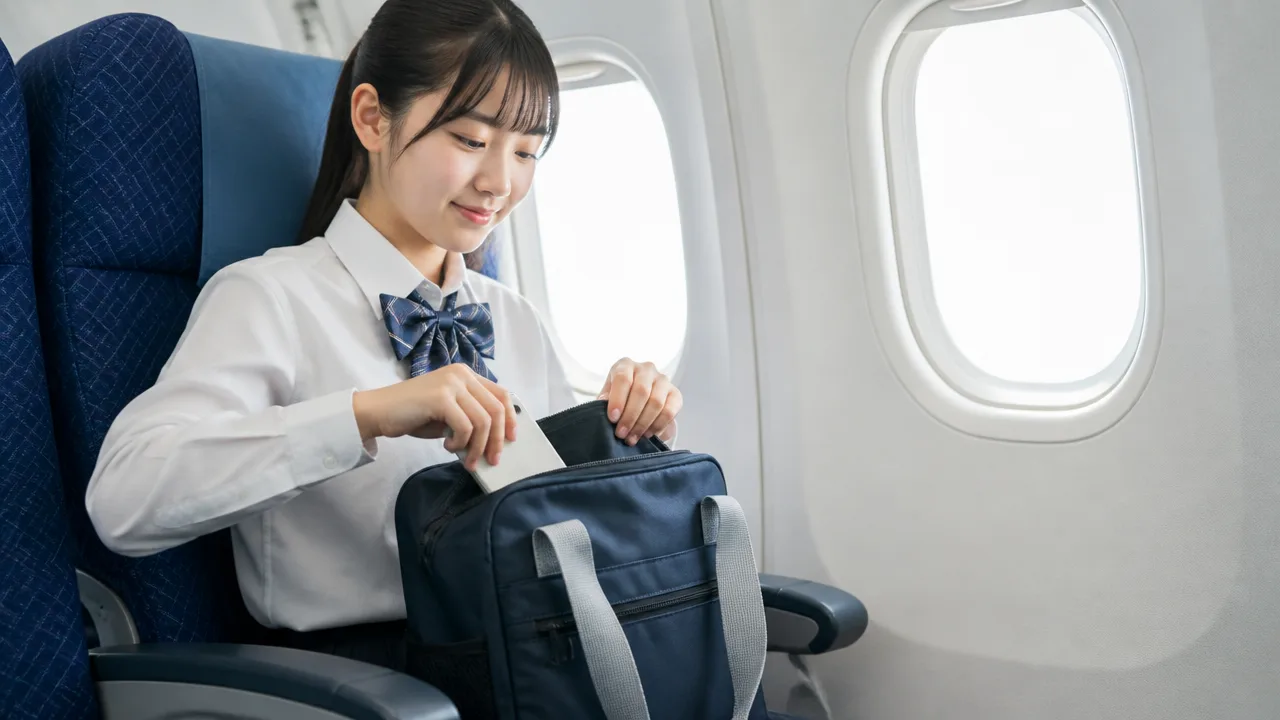 飛行機で行く修学旅行にスマホは持ち込める？ルールと注意点