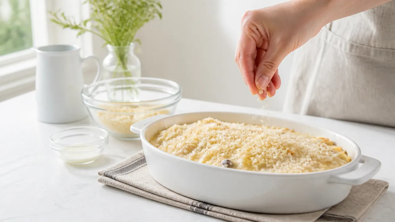グラタンのパン粉とチーズの順番は?香ばしく仕上げる重ね方