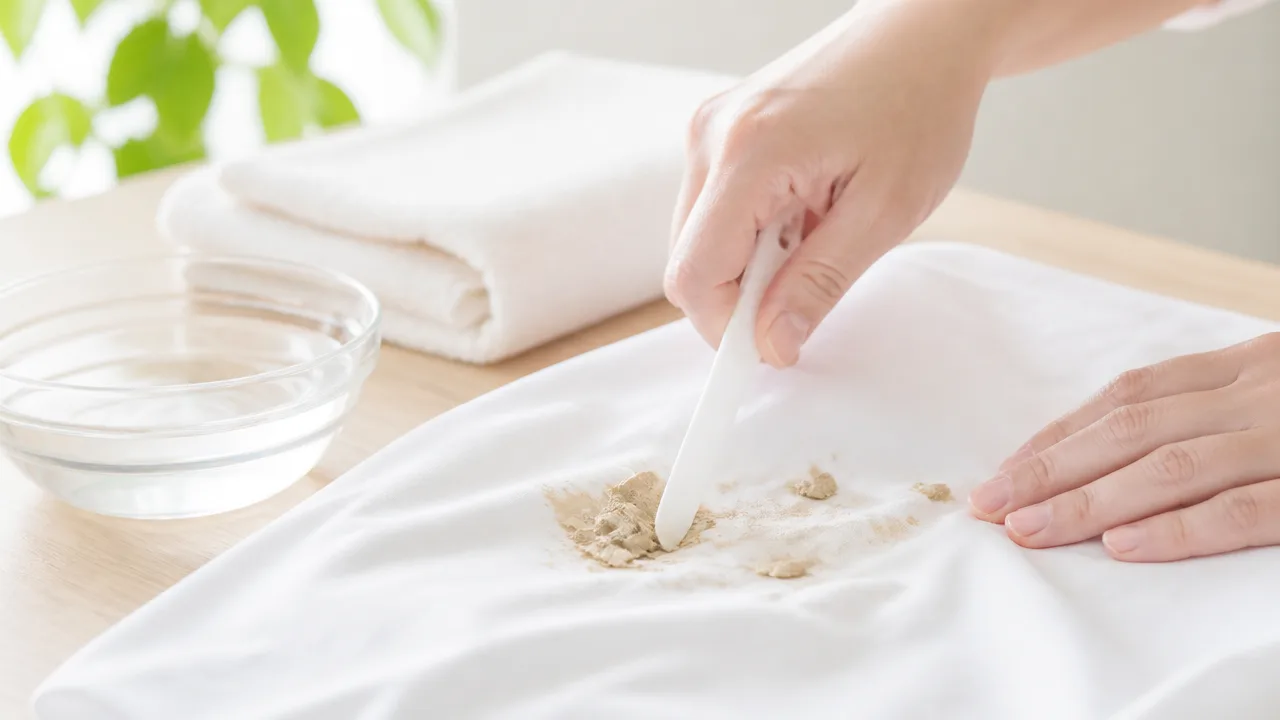 小麦粘土が服についたときの落とし方|乾く前後の対処と洗濯手順