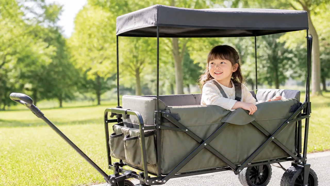 子供が乗れるキャリーワゴンの選び方｜安全性とおすすめポイント