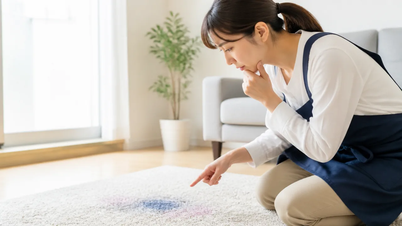 カーペットについたアクリル絵の具の落とし方と注意点
