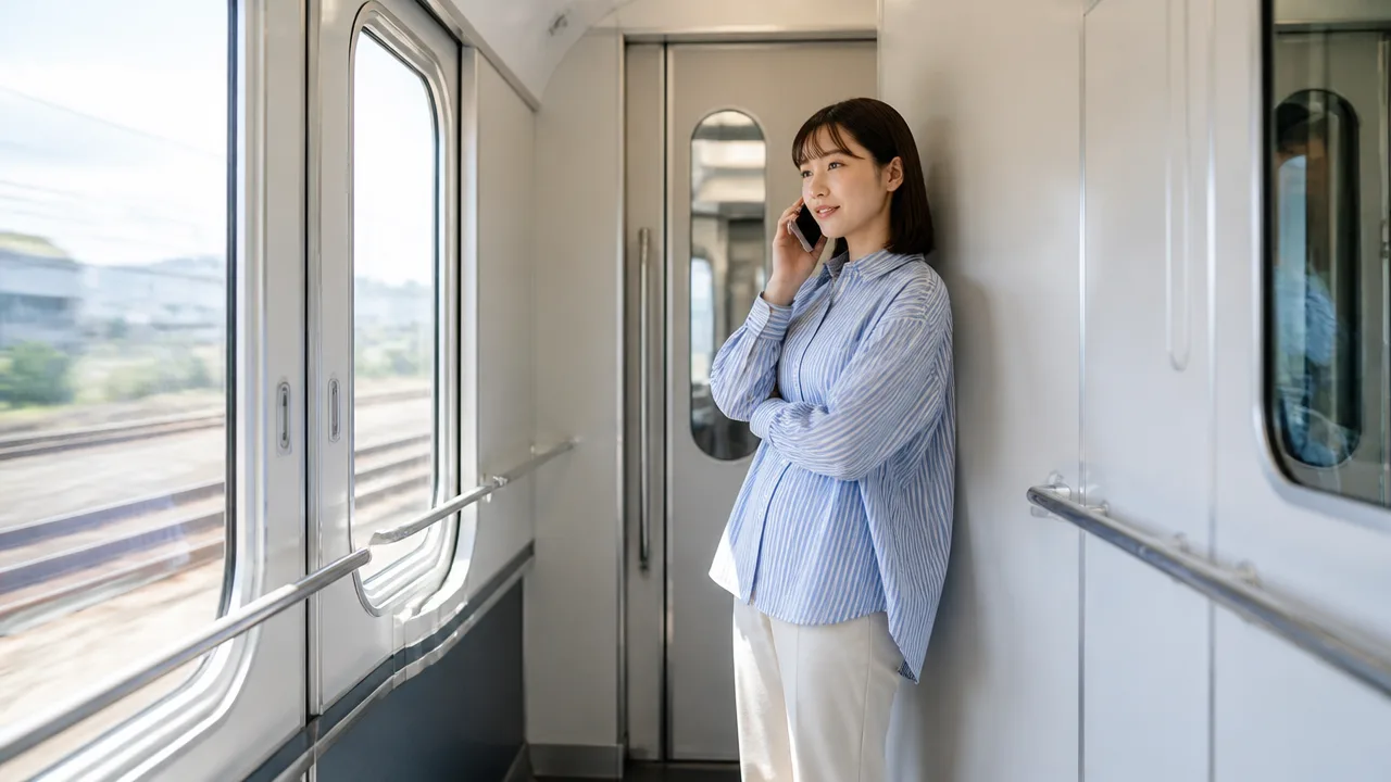 新幹線で電話するデッキはどこ?場所の見つけ方と通話マナー