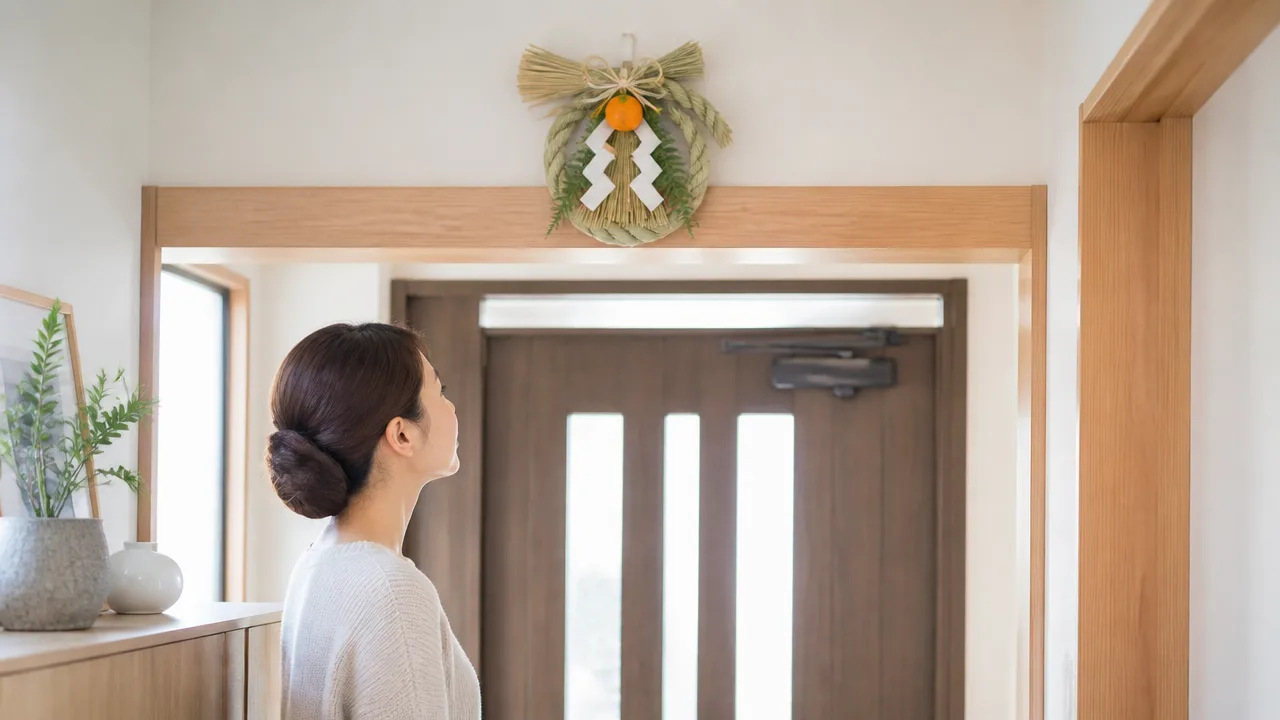 しめ縄を玄関内側に飾ってもいい？正しい位置と飾り方を解説
