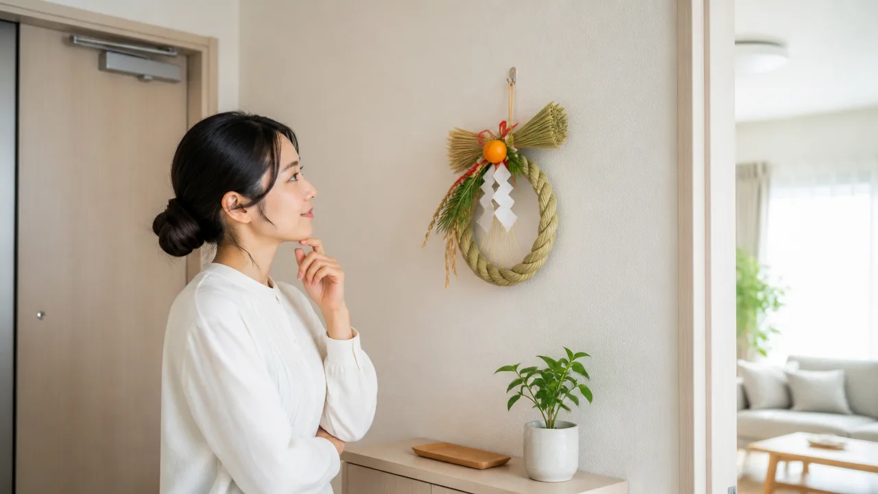 しめ縄を玄関内側に飾ってもいい？正しい位置と飾り方を解説