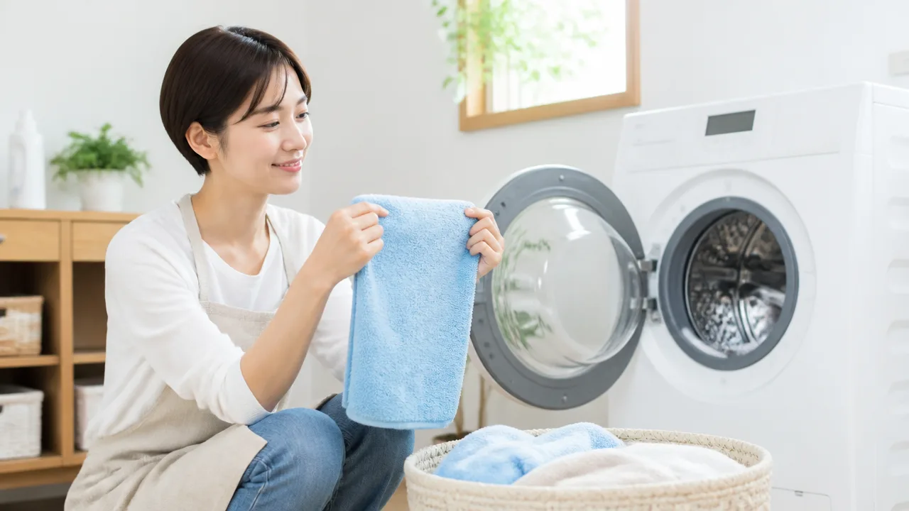 マイクロファイバータオルが吸わない原因は?吸水力を戻す洗い方