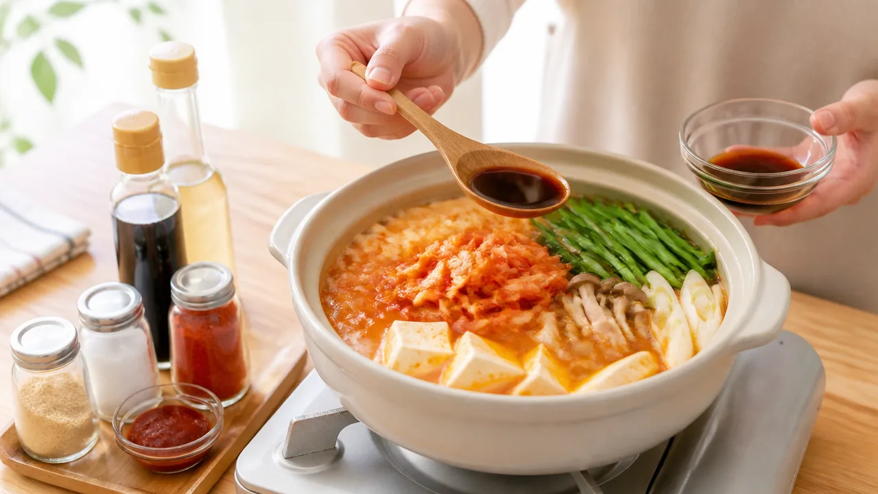 キムチ鍋の味が薄い時はどうする？簡単な味付け調整のコツ