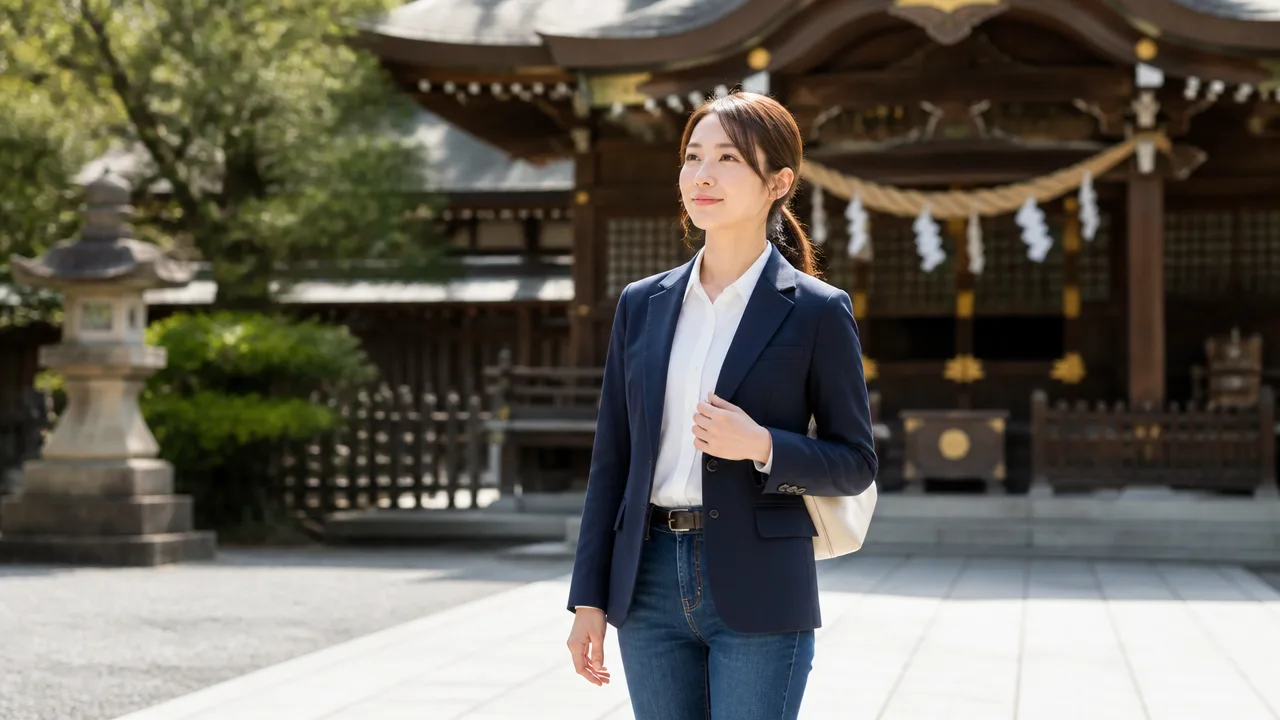 神社への服装はジーンズでも大丈夫?参拝時のマナーと選び方
