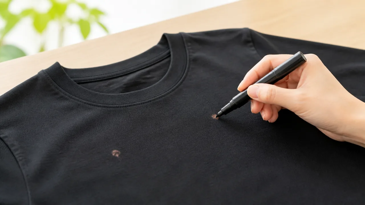 ハイターで色落ちした黒い服は戻せる?補修方法と注意点を解説