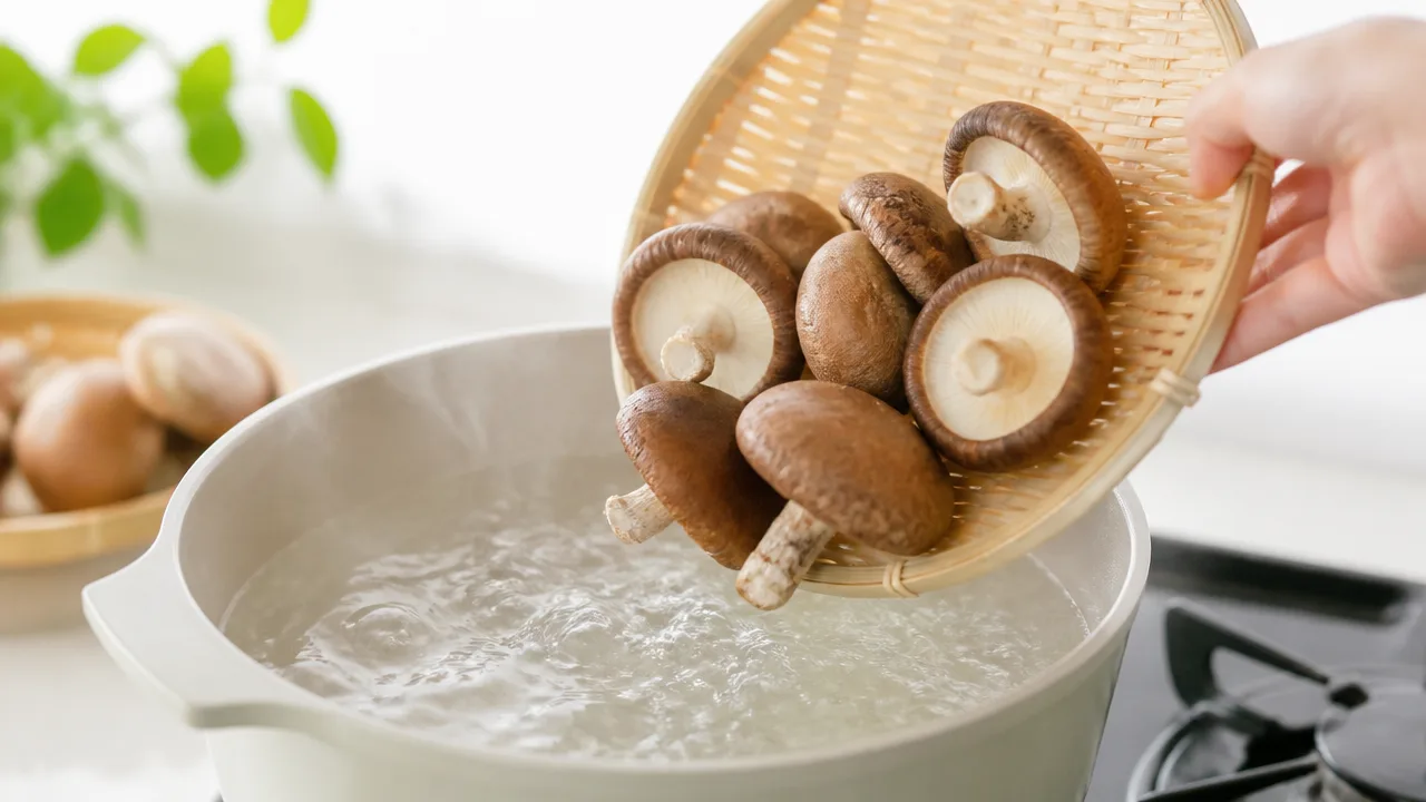 生椎茸の茹で時間は何分?おいしく仕上げる加熱方法とコツ