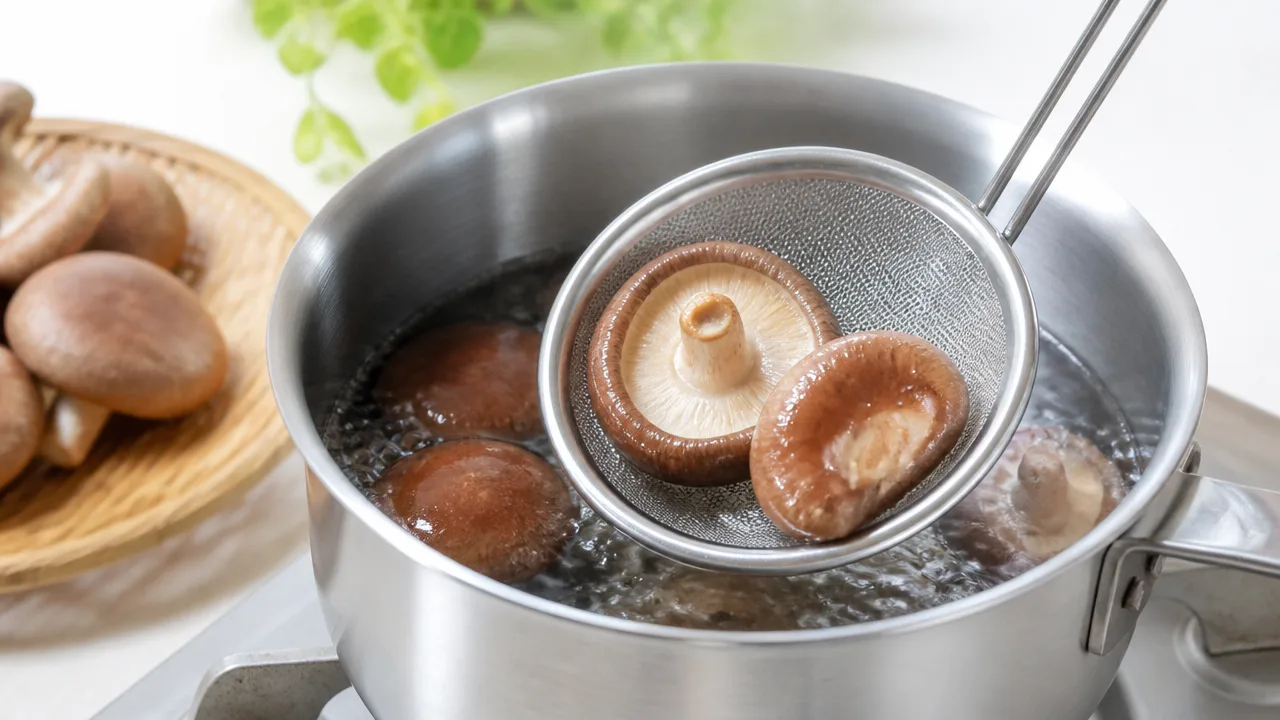 生椎茸の茹で時間は何分?おいしく仕上げる加熱方法とコツ