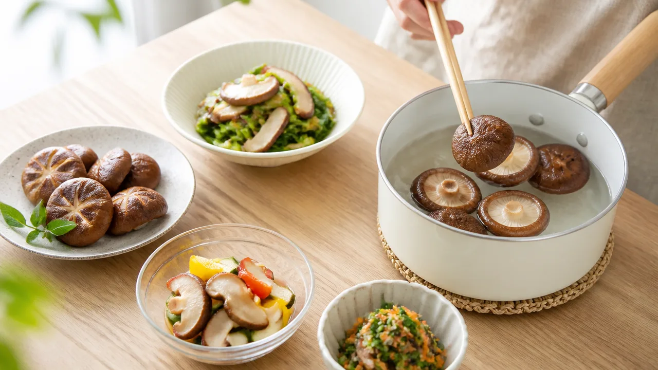 生椎茸の茹で時間は何分?おいしく仕上げる加熱方法とコツ
